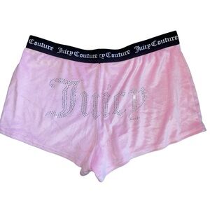Juicy Couture Pink Bedazzled Sleep Shorts Size Large